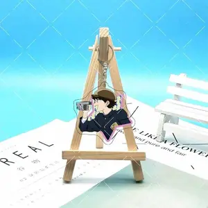 Go For It! Nakamura Kun!! Anime Peripheral Q Version Acrylic Figure Display Keychain Pendant Accessories Friends Girl Gift