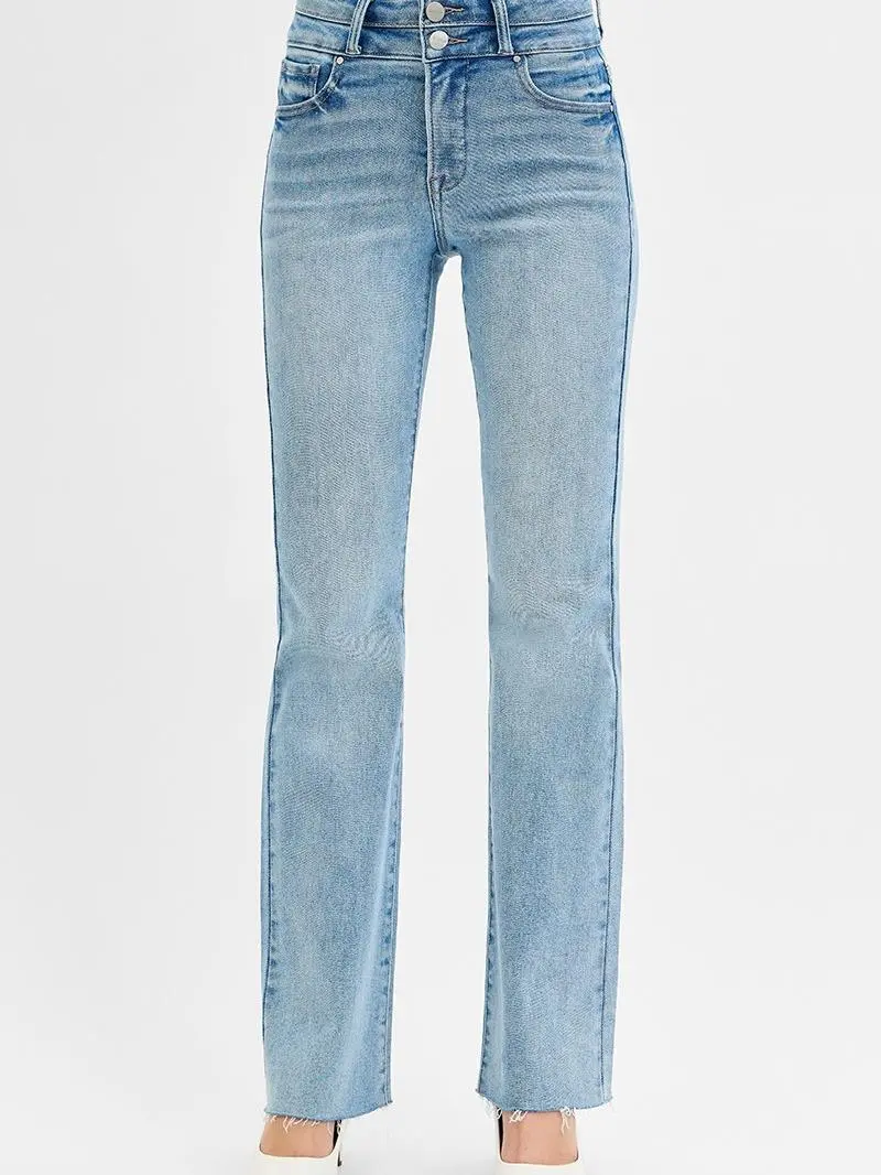 SARA RISEN HW TUMMY SUPPORT SLIM BOOTCUT JEAN