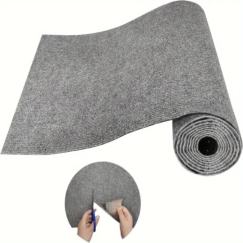 DIY Non-slip Sticky Carpet, 1 Roll Self Adhesive Carpet Pad, Christmas Decor Cuttable & Reusable Stair & Hallway Mat, Cat Carpet, Scratch-proof Sofa P