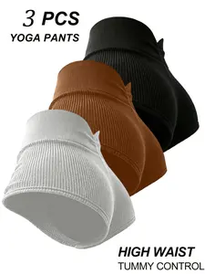 Women's High Elasticity Sporty Shorts Set, Back V Waist Design, Perfect for Yoga & Outdoor Activities, Daily Wear Comfort, Sports Yoga Shorts