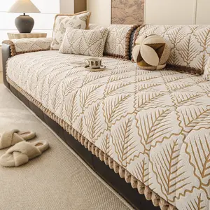1count Simple Hemmed Sofa Pad, All-Season Non-Slip Sofa Cushion, Luxury Universal Sofa Pad, Cat Scratch Resistant