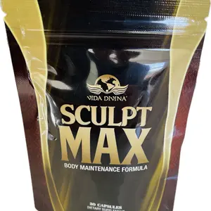 Vida Divina Sculpt Max Capsules Supplement 30 Count Natural Body Maintenance Formula with Nuciferine & Enzymes for Digestion Support