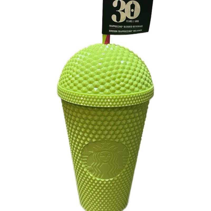 Starbucks Neon 30 Year Anniversary Frappuccino Cup Tumbler - Limited Edition Green Design