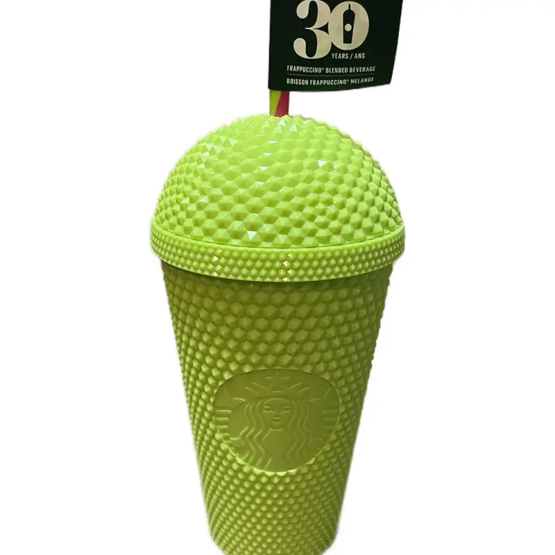 Starbucks Neon 30 Year Anniversary Frappuccino Cup Tumbler - Limited Edition Green Design