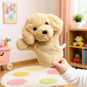 Cute Plush Animal Puppet Toy, Parent-Child Interactive Doll, Early Education Performance Prop, Cartoon Dog Stuffed Toy, Birthday Gift, Holiday Gift