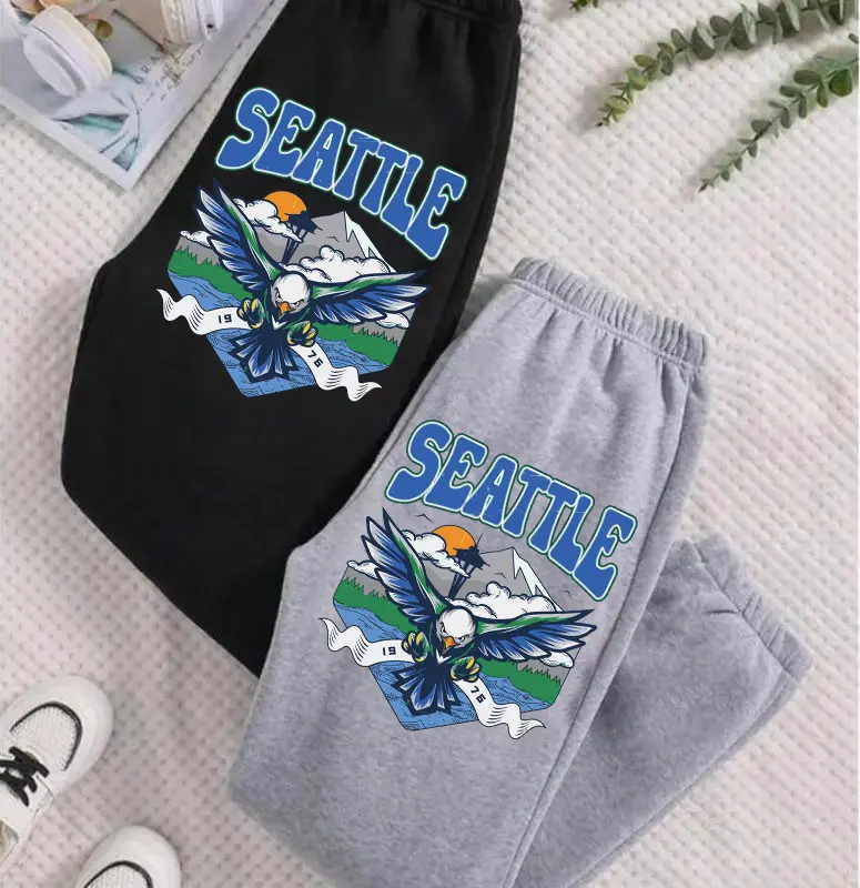 Vintage Seattle Football Sweatpants, Seattle Football Pants, Football Pants, Gift for Seattle Fan, Football Sunday Sweatpants