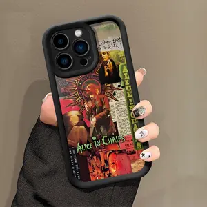 Band Merch Lover Phone Case , Soft Silicone Tpu Protection and Shockproof For iPhone 16 15 Pro Max 14 16Pro 13 12 11 XS Plus Cover Alice in Chains Nutshell