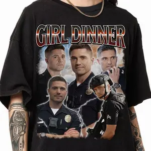 Tim Bradford The Rookie Girl Dinner Homage Shirt, Vintage Tim Bradford Bootleg Shirt, The Rookie Movie, Tim Bradford Fan Gift / Gildan Shirt, Comfort Color, Washed Shirt