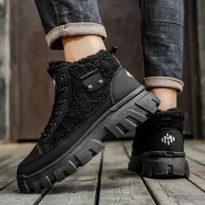 Women's Winter Anti-Slip Fashion Warm Snow Boots |   Waterproof Shell Hiking Boots |   Classic Versatile Duck Boots LED Shining Breathable Sneakers Non-Slip Leather Mountaineering