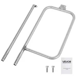 VEVOR Grill Burner Tube for Weber Q3200, Q300 (2013 & earlier), Q320, Q3000 (2014 & newer), 23.75 inch 304 Stainless Steel Tube Burner for Weber 404341, 57060001, 586002, Replacement Part 60036, 80385