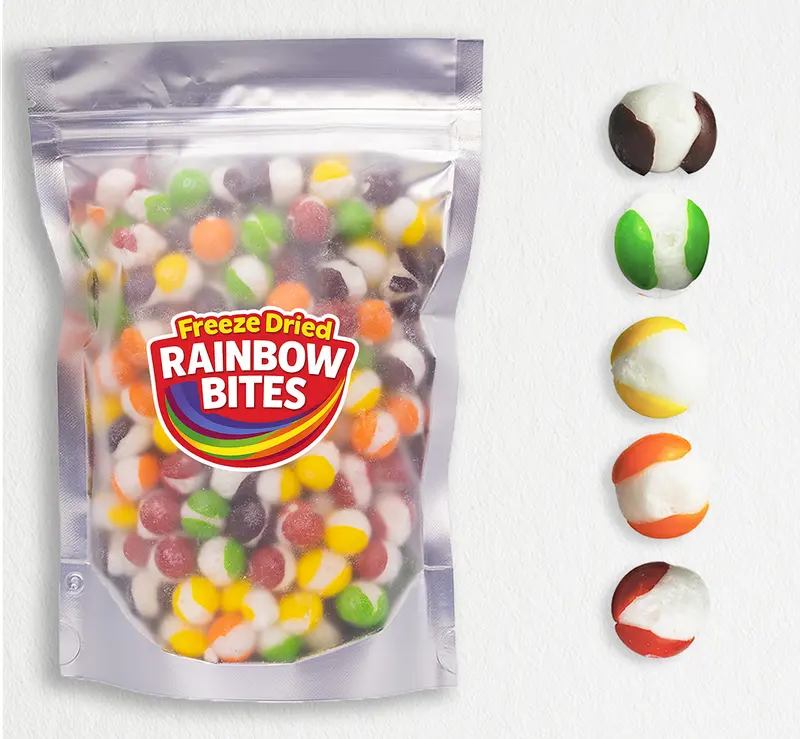 Freeze Dried Rainbow Bites (Extra Large - 6oz Bag) - Freeze Dried Candy - Ships Same Day!