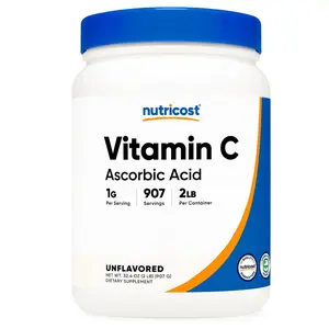 Nutricost Ascorbic Acid Powder (Vitamin C) 2 LBS - Healthcare Dietary Supplement, Gluten Free, Non-GMO