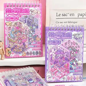 Creative Scene Sticker Book Set, DIY Decoration Stickers for Water Bottles Laptops Phone Cases, 30 Pieces 3D Stickers Kit