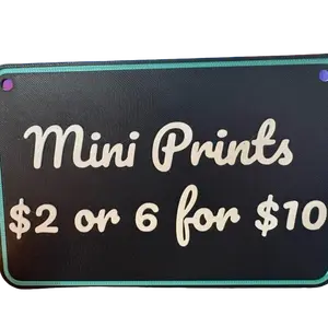 First Level Authorized Seller Mini Wall Decor Photo Prints - Full-Printed Designs (60-100% Coverage), Artistic Themes, Various Colors for Home Decoration, Room Supplies