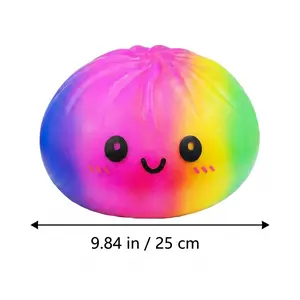Extra Large Dumpling Squishy Stress Relief Toy - Soft TPR Material, Random Style, Anime Design, Valentine & Easter Gift for Kids