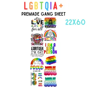 LGBTQIA+  Pre-Made DTF Gang Sheet 22x60