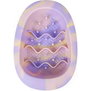 Interactive  &  Lick Mat Bowls,    Slow Feeder with Suction Cups, Non Slip  Bowl for Dogs and Cats, Reduce , Dishwasher Safe, Lavender Purple Small