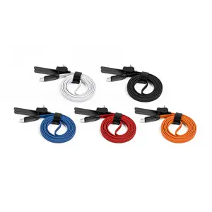 Yj Fashion 2-In-1 Type C To Type C Fast Charging Cable 240W Power Cord Built In Phone Holder Support Custom Logo For Daily Charging Business Gift Use