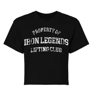 PROPERTY OF - WOMEN'S CROP T-SHIRT - $T4XH7M$