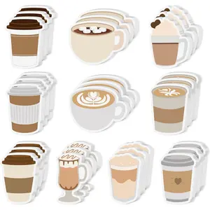 10pcs Coffee Cup Sticky Notes Set, Fun Self-Adhesive Notepad, Office & Study Supplies, Student Gifts, Classroom Rewards, Birthday Party Favors