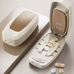 Multi-Function Pill Cutter Precise 1/2, 1/3, 1/4 Tablet Cutting Suitable for All Types of Tablets Portable Pill Cutter Fits Easily in Your Pocket or Bag