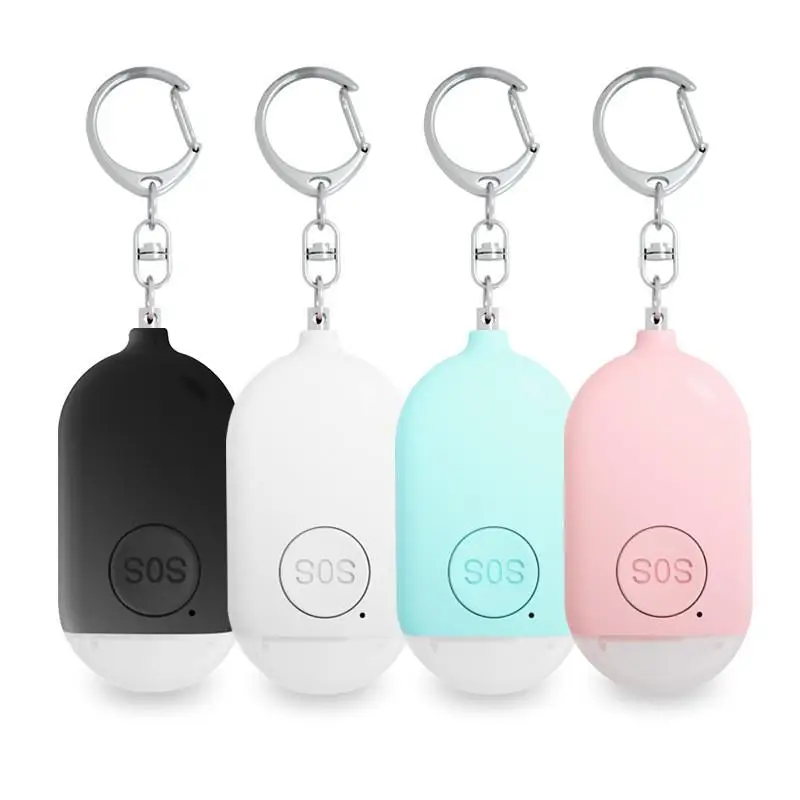 Rechargeable Personal Alarm, 130dB Loud Safety Alarm with LED Light, Emergency SOS Personal Alarm for Women Elderly, Self Defense Keychain