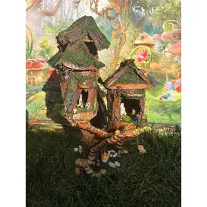 Fairy Wonderland Handmade Fairy House Huge Fully Decorated With Furniture Fairy Cottagecore Minecraft House