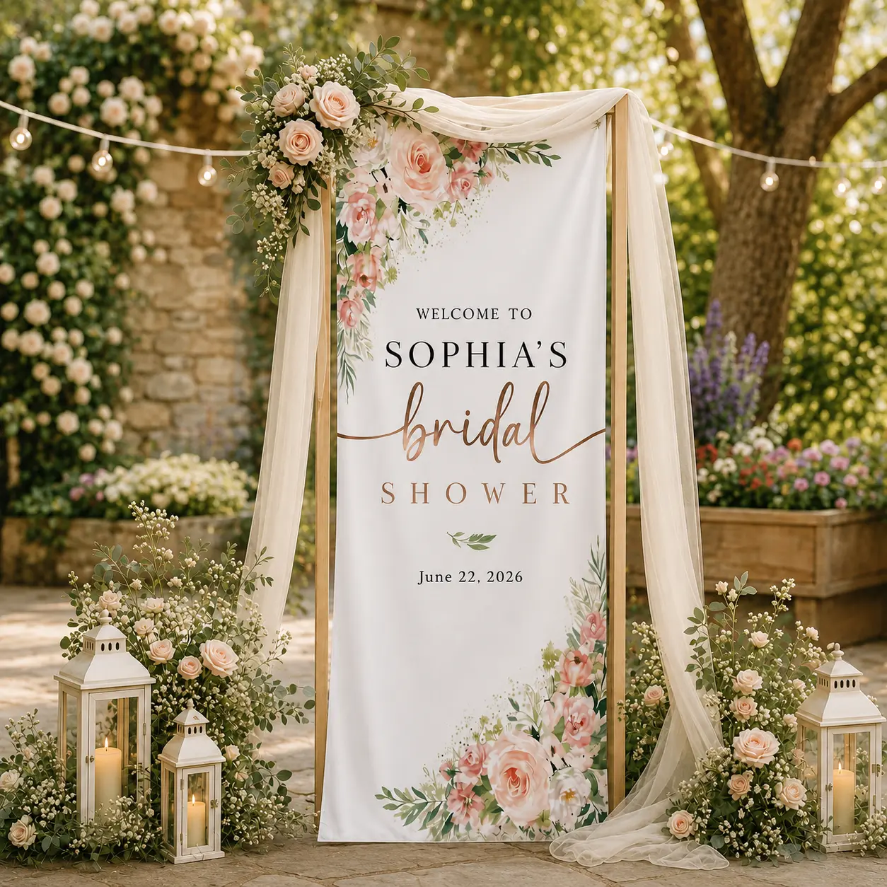Custom Bridal Shower Welcome Sign, Fabric Wedding Sign, Rehearsal Dinner, Engagement Welcome sign