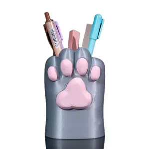 Cat Paw Pen Holder for Desk - 3D Printed Office Stationery & Supplies Organizers
