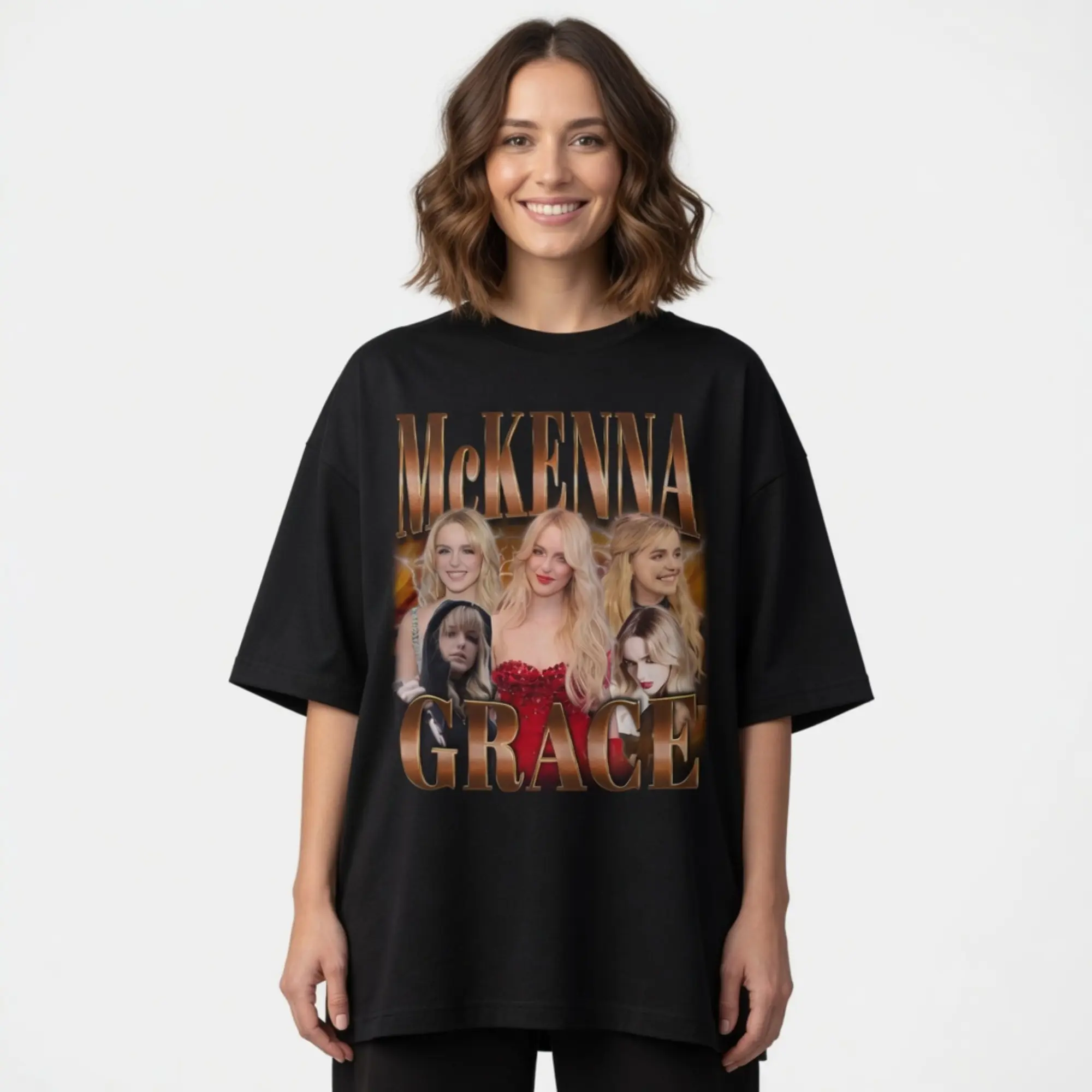 Vintage McKenna Grace Graphic Tee Retro Unisex Shirt Gift for Fans