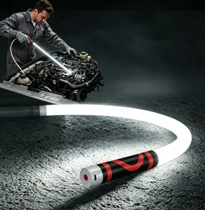 Bendable LED Flashlight Stick, Flexible Shaft Adjustable Inspection Light, Portable Usb Charging Bright Torch, Practical Multi-mode Led Lighting Gear for Engine Check Workshop Work And Household Maintenance.teen fashion gift