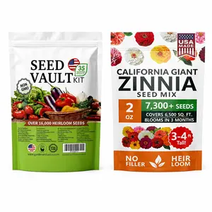【90% Germination Rate】Vegetable Seed Bank Set - 35 Individual Small Packages, Non-GMO Seeds, Heirloom Vegetable, 16,000 Extra-Large Capacity, Home-Grown Survival Seeds, Mixed Vegetables, Gardening Gift Suitable for Any Home Garden