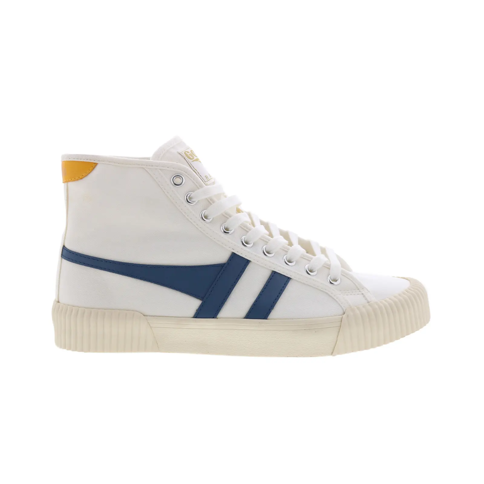 Gola Rally High CLB503 Womens White Canvas Lace Up Lifestyle Sneakers Shoes