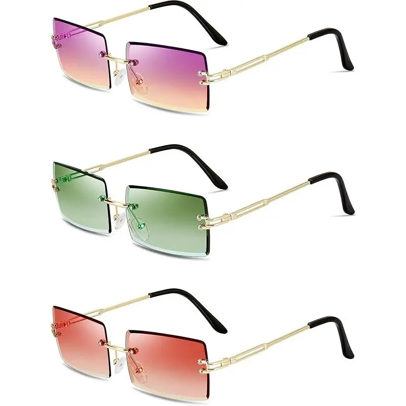 Green, Red, Gradient Purple