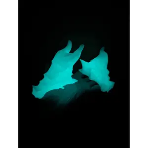 Glowing Dragon Heads ABS Sculpture 3D Printed Dragon Head Handmade Dragon Staff Topper Wizard Gift Drake Game Master Gift RPG TTRPG Cute