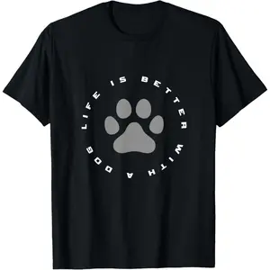 Stylish Dog Paw Graphic Tee for Men and Women – Perfect Everyday Wear