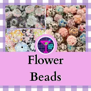 Flower Beads for Beadable Pens, Keychains and DIY Projects pretty