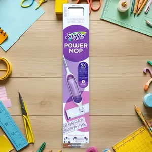 Swiffer Power Mop Kit - Multi-Surface Mop Kit, for Floor Cleaning, Includes Mop and Pads, Easy to Use