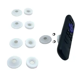 Magnetic Remote Control Holder Wall Mount 4 Pack Key Ring Tool Holder Remote Control Organizer Storage TV Remote Control Rack for Back of TV