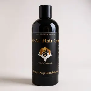 H.E.A.LING Herbal Deep Conditioner – Natural Moisture & Growth Formula By H.E.A.L. Hair Care | 16oz Bottle | For All Hair Types | Made in the USA
