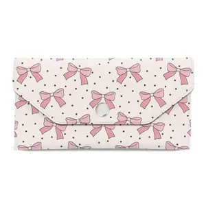 Cash Envelope Wallet Cute PU Leather Envelopes Bag Reusable Budget Pouch for Budgeting Billing