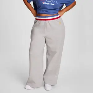 Champion Women's Gold Medal Game Day Full Snap Pants - Heather Gray 1X