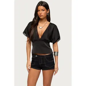 Ihara Lacey Cinched Waist Top