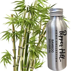 Pepper Hill Home Collection Bamboo Diffuser Oil - Bergamot Fresh Bamboo & Violets Scent - 4oz Bottle - VOC Free Phthalate Free - 100% Recyclable Aluminum Fragrance Scented Aroma for room refresh.  Depending on usage level one container lasts 30-60 days