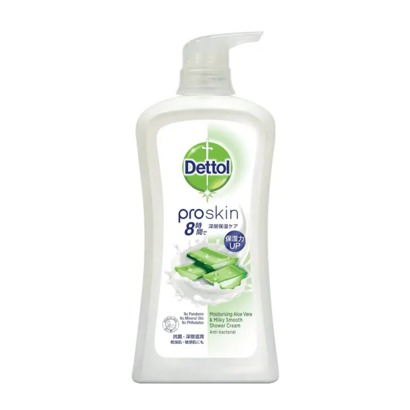Dettol ProSkin Aloe Vera & Milky Smooth Shower Cream - Anti-Bacterial Daily Body Care Cleanser, Moisturizer, Hydrating for Soft Skin, 950g