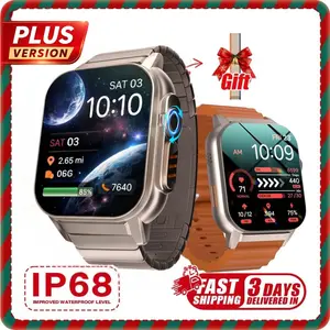 Health-Driven 2.04” AMOLED Fitness Smartwatch w/ Heart Rate & Sleep Tracking, IP68 Waterproof, Multi-Sport Activity Tracker for Daily Fitness