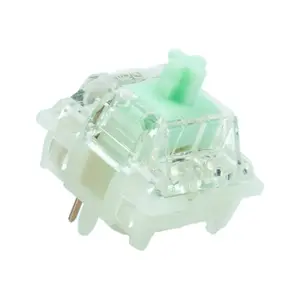 GATERON Baby Kangaroo 2.0 Keyboard Switches, Heavy Tactile RGB LED 5 Pin Green 22mm Dual-Stage Spring Factory Pre-lubed 59gf Key Switches for MX Mechanical Keyboard(35PCS)