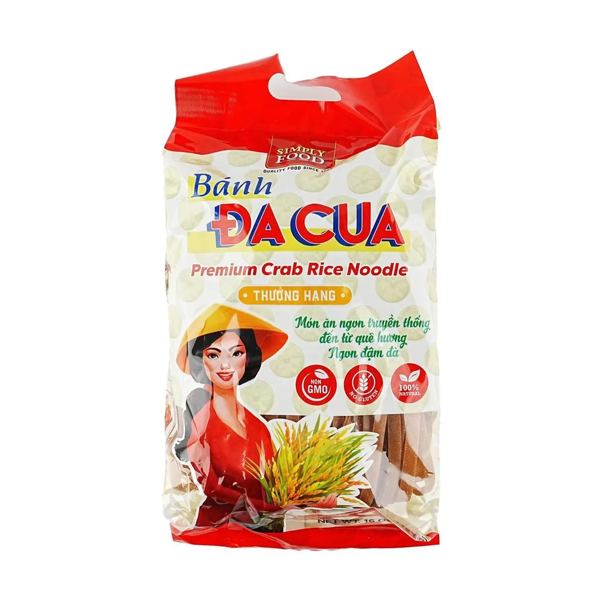 SIMPLY FOOD Premium Vietnamese Pho Noodles - Authentic Rice Noodles for Delicious Noodle Soup, 454g (1 lb)
