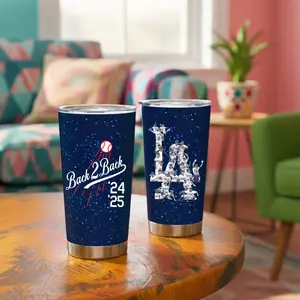 BNB [Baseball Gift] LA Champs Tumbler 20oz/30oz - 2025 LA Champs Cup, Perfect Christmas Gift for LA Fans, Friends and Family, Coworker Gift, Travel Mug, Insulated Water Bottle Drinkware
