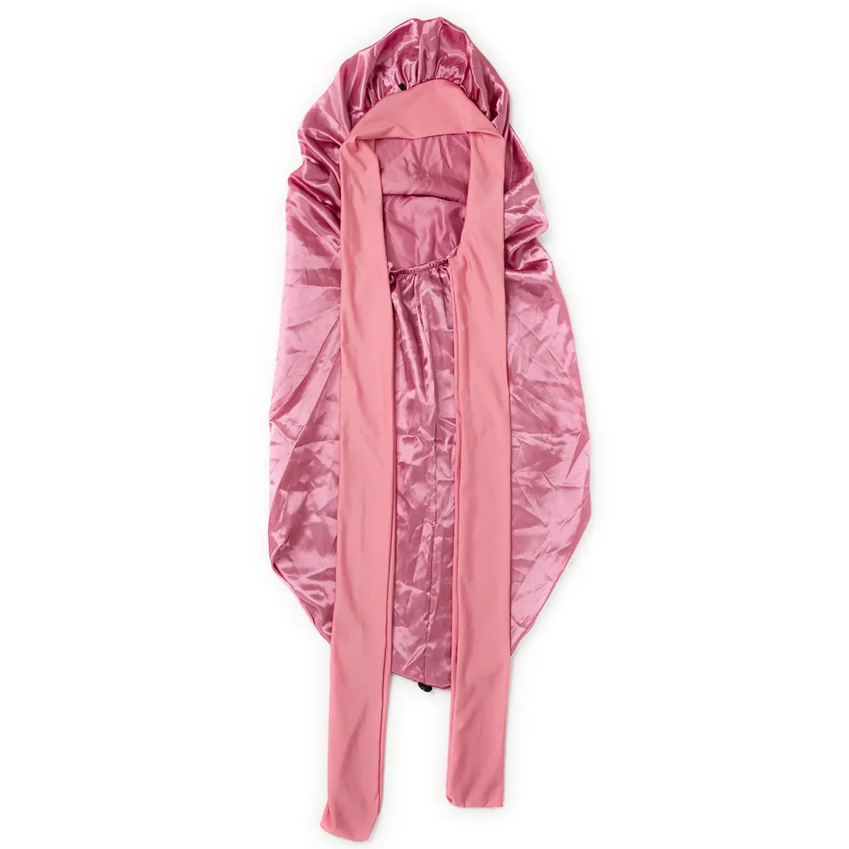 【1 Pc Long Satin Braid Bonnet】 In Pink-For Summer For Women, 2026 New Trendy Sleeping Bonnet, Suitable for Medium to Large Cap Sizes #backtoschool #backtoschoolshopping